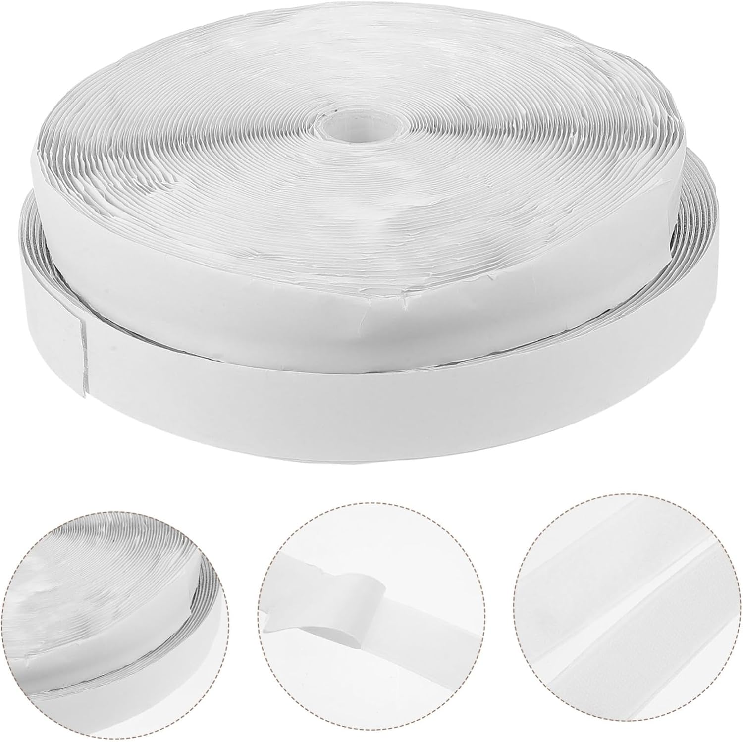 Gadpiparty 1Set Heavy Duty Double Sided Adhesive Hook and Loop Tape for Curtains Screens Car Mats Durable Self Adhesive Carpet Fixing Strips Versatile Household Tool