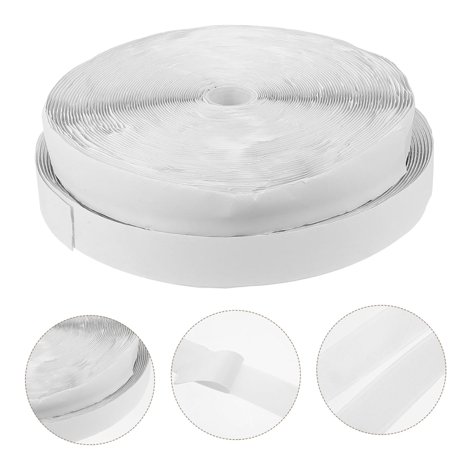 1 Set Double Sided Adhesive Hook and Loop Tape Self Adhesive Strips for Curtains Screens and Car Mats Durable Removable and Tape