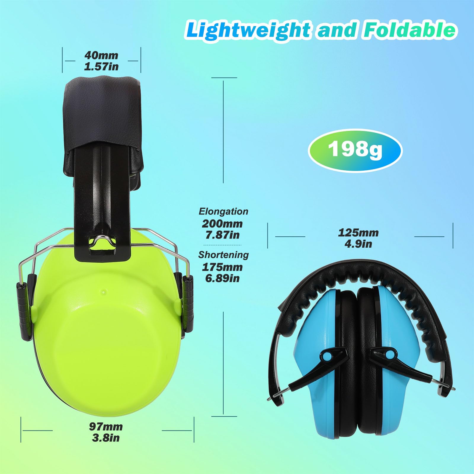 Kriogor Ear Defenders Children 2 Pack, 26dB SNR Soft Kids Ear Defenders, Noise Cancelling Headphones - Image 4