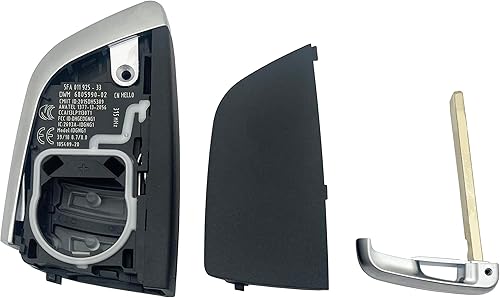 Miniatura 3 de Funda de repuesto para llavero de 4 botones para BMW X1 X2 X3 X5 X6 M5 M6 M40i X5M 1 2 5 6 7 Series 530i 320 325I - Carcasa para llavero de entrada