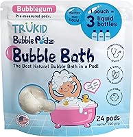 Vista 32 de TruKid Bubble Podz - Baño de burbujas para niños, niños pequeños y bebés, bomba de baño suave y refrescante sin lágrimas para piel sensible
