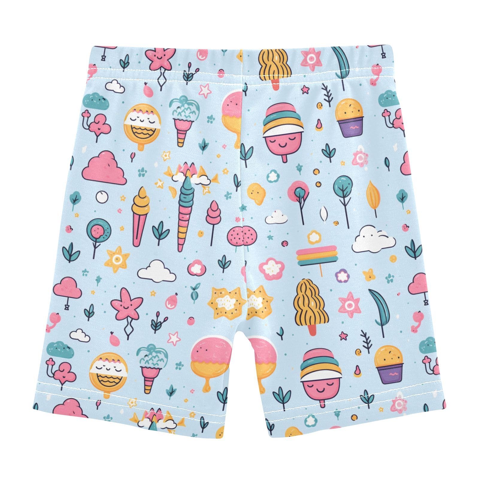 Girls Shorts Ice Creams Under Dress Girl Bike Cartwheel Shorts Dance Short