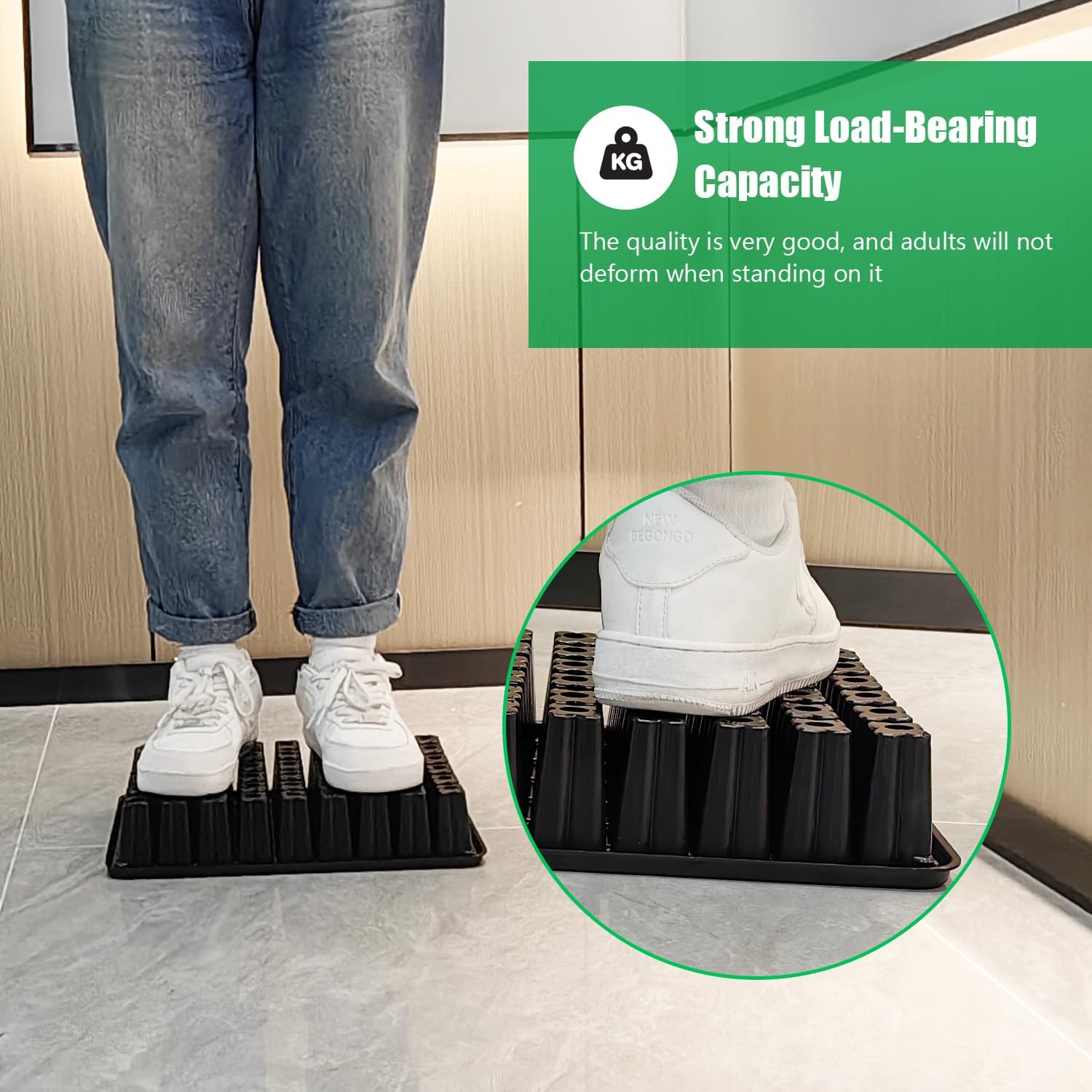 54 Cell Seed Starter Trays, 2.8" Deep Plug Flat Tray,10 Pieces Big Holes Germination Tray, Thick Durable Seedling Plastic Nursery Reusable Trays (11.14inch ×14.6 inch, 10-Pack)