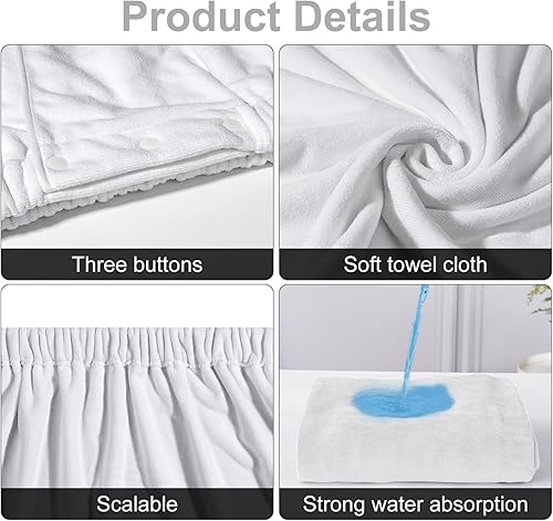 Vista 4 de VOPHIA Toalla de banda elástica para mujer, toallas de spa, gimnasio, piscina, viajes, toallas de baño con envoltura de ducha ajustable con broches