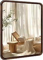 Vista 13 de CULER Espejo de pared de baño, espejo rectangular de vidrio templado moderno de 20 x 30 pulgadas para dormitorio, sala de estar, entrada