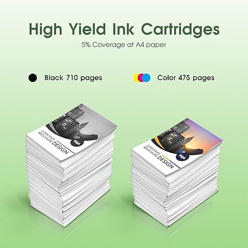 Miniatura 3 de 67XL - Tinta de repuesto compatible con HP Ink 67 67XL, funciona con HP Envy 6055e 6055 6052 6455e 6455 6452 6458 6475 DeskJet 2755e 2755 2855e