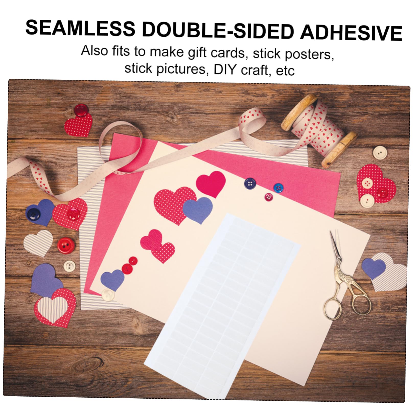Operitacx 15 Hojas cinta de espuma de doble cara cintas 3d cinta de pared de espuma cinta de doble cara suministros de bricolaje tiras de doble adhesivo esponja cinta de lados Decorar
