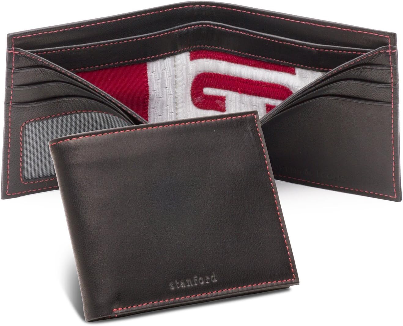 Tokens & Icons NCAA Collegiate Game Used Football Uniform Wallet (81-COLLEGIATE-P)