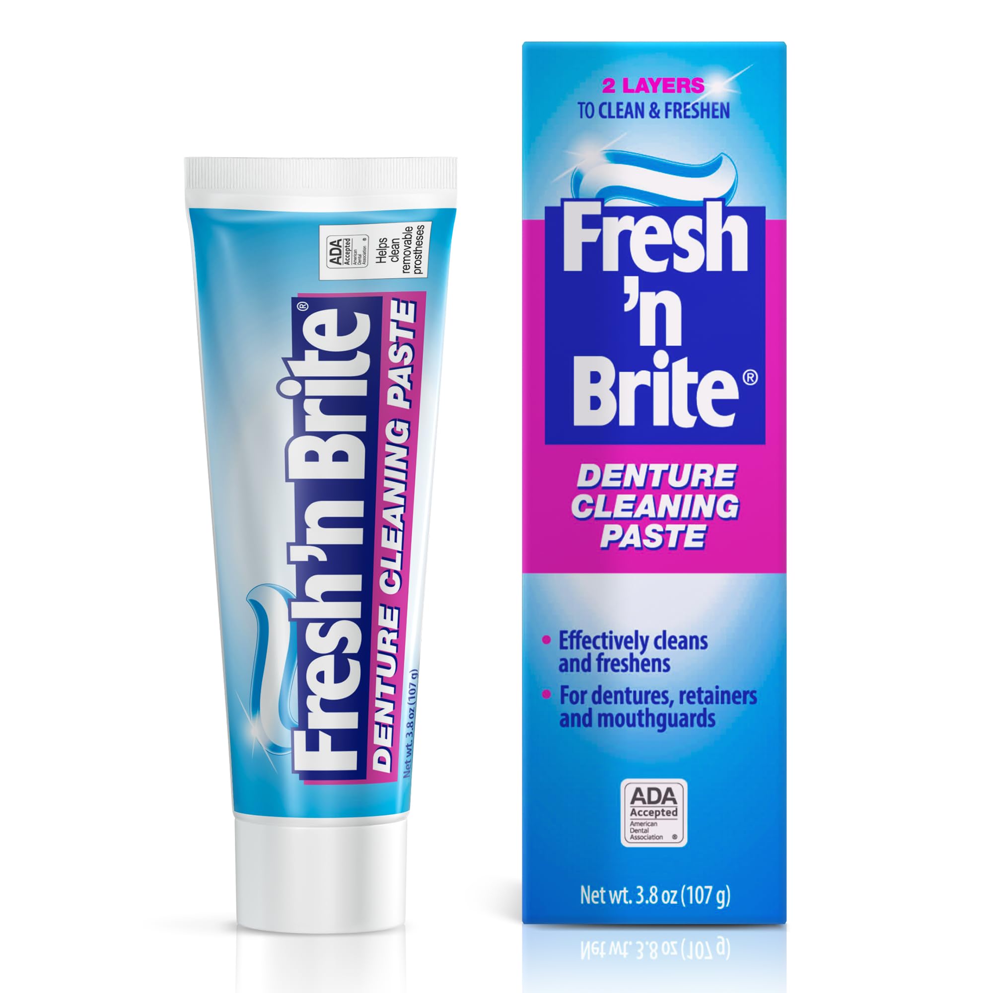 The Natural Dentist Stim-U-Dent Fresh'n Brite Denture Cleaning Paste, (1Pack)