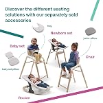 Bugaboo Giraffe Set nouveau-né pour chaise haute Giraffe et rocker, design ergonomique 5-point harnais, naissance à 6 mois, travaille avec chaise haute & cadre rocker, blanc polaire