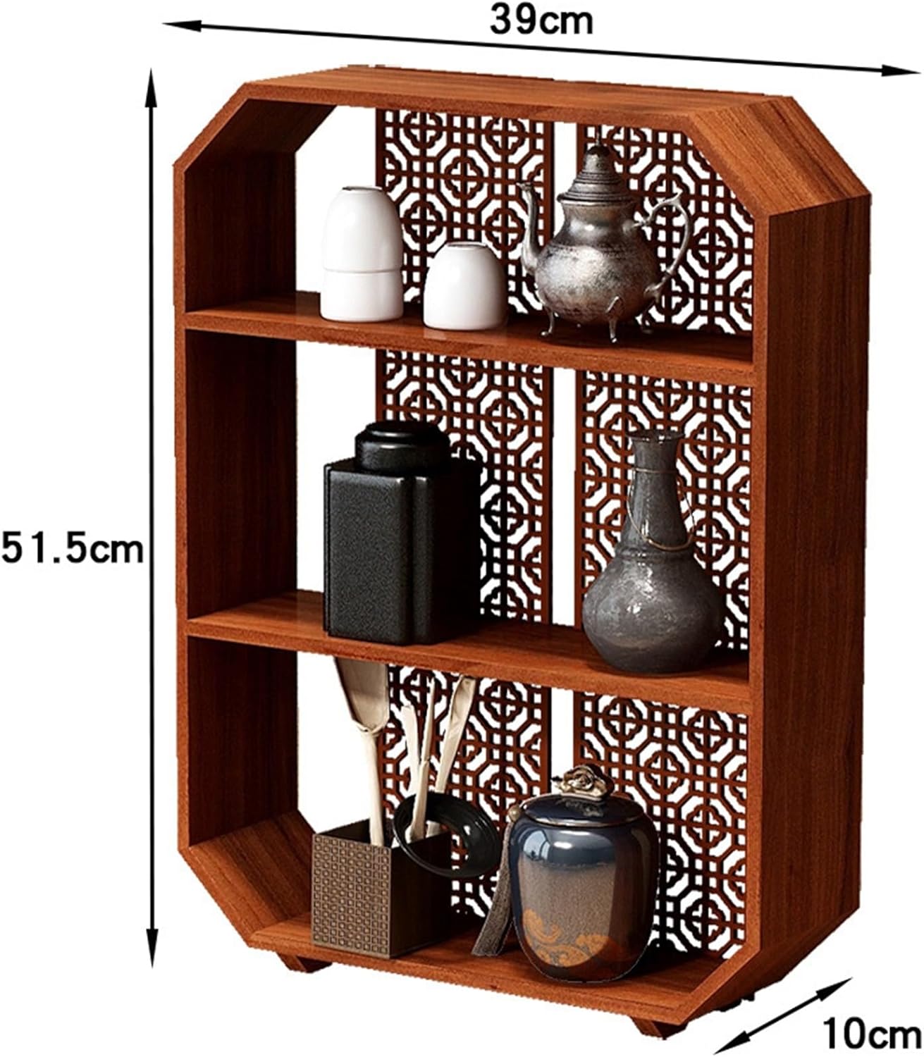 ウォールシェルフ ティーカップ飾り棚 壁掛けラック カップボード 楽天