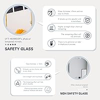 Vista 4 de LFT HUIMEI2Y Espejo de longitud completa con soporte, espejo templado de cuerpo completo de 63 x 18 pulgadas, espejo colgante, espejo grande de pie