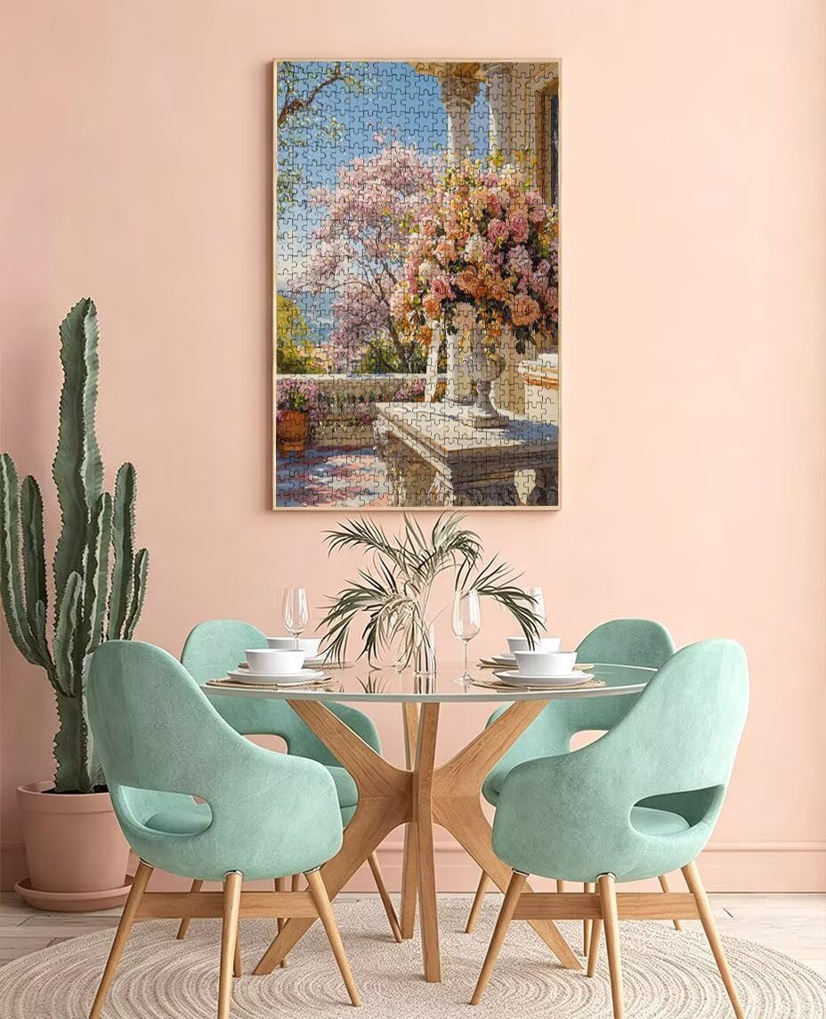 Puzzle 3000 elementów, krajobraz kwiatowy puzzle dla dorosłych 3000, niemożliwe klasyczne układanki, drewniane układanki, gra rodzinna, do gry edukacyjnej wyzwanie zabawki, dekoracja ścienna prezent