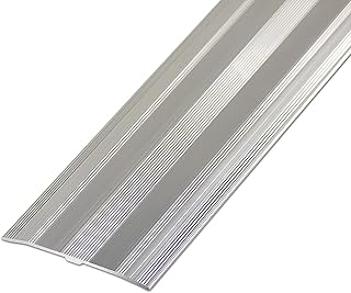 Breite 60 Mm Übergangsprofil Übergangsleiste Aluminium Bodenleiste Übergangsschiene Ohne Bohren Abdeckleiste Firm(Silver,6x90cm)