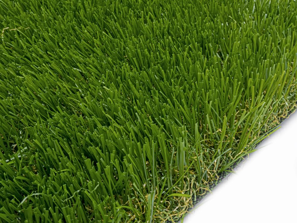 Gazon synthetique CAMILLE 45 mm. Rouleau 2 x 5 m. 10 m2. 45 mm hauteur. Le plus naturel. Unique et incroyable. Vert