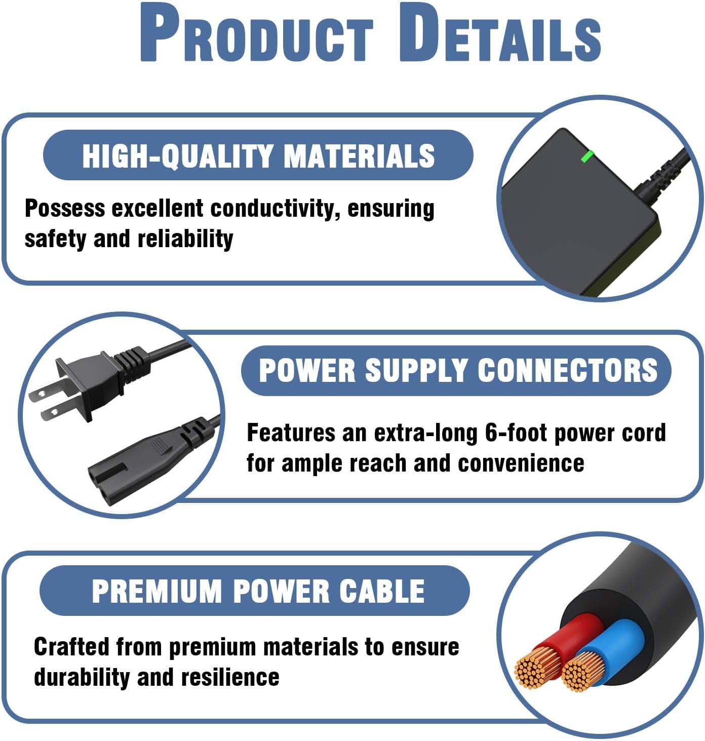 24V Foot Massager Power Adapter Compatible with Cloud Massage 9486098094 Shiatsu Foot Massager Deep Kneading Machine with Heat Therapy Replace XH2400-2500 XH24002500