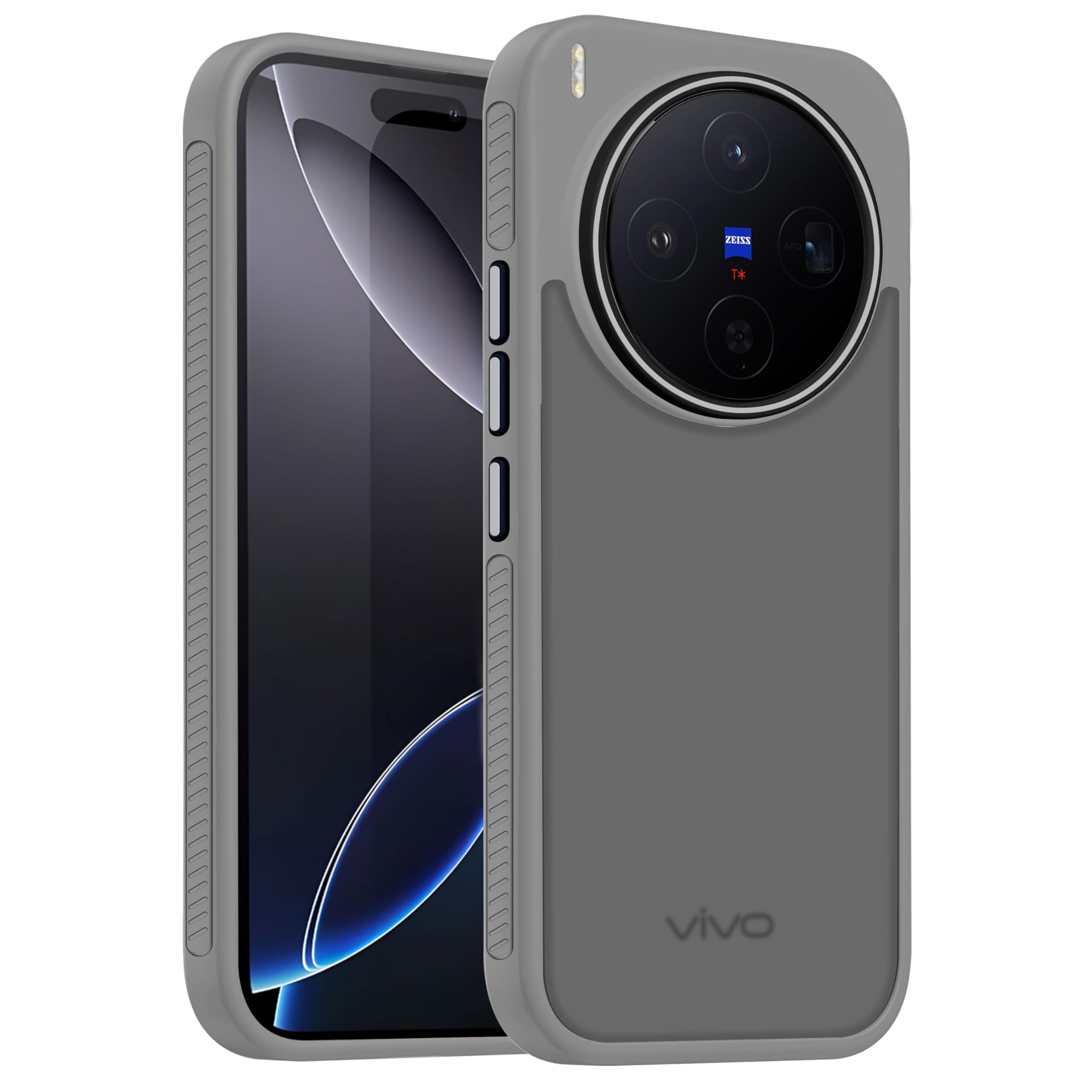 V-TAN Back Cover Vivo X300 5G, Matte Finish Transparent Case, TPU, Camera Protective Shockproof Cover (Black) — Amazon image 7
