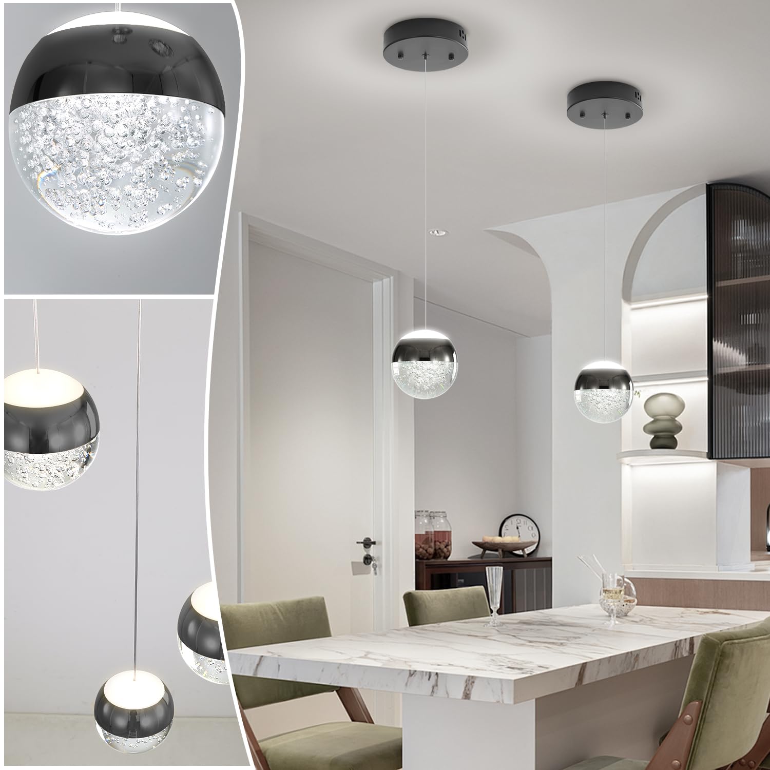 Photo 1 of Shial Lighting Crystal Globe Chandelier