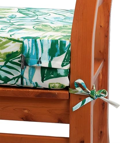 Miniatura 184 de FUNHOME Funda de cojín de banco para exteriores de 42 x 18 x 3 pulgadas, funda impermeable con cremallera y lazos, funda resistente a la Medalla