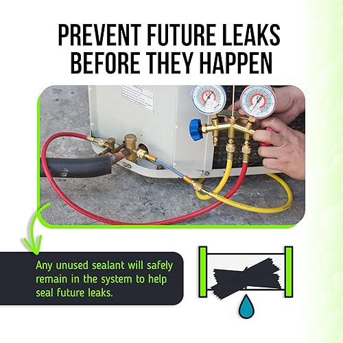 Vista 3 de Leak Saver Direct Inject AC Leak Sealer Small System AC Stop Leak for Most HVAC Systems Up to 1 Ton Works with All Systems & AC Refrigerants 1