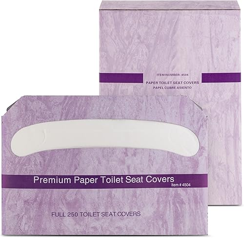 EZbrnd 4504-EZ - Funda de asiento de inodoro de alta calidad, color blanco, paquete de 4 x 250 hojas, 4504-EZ