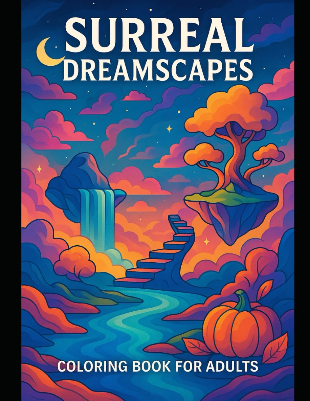 Surreal Dreamscapes: Coloring Book for Adults