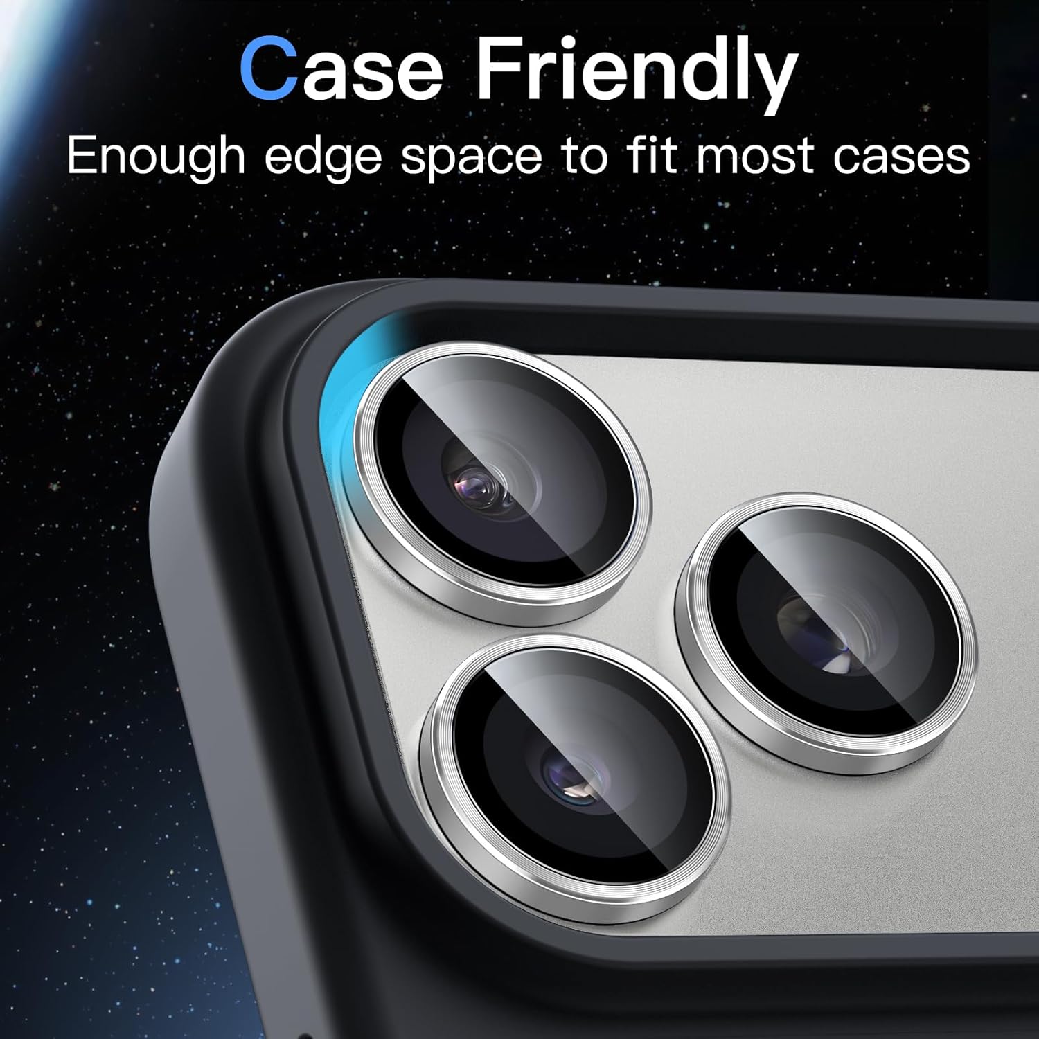 الاحترافي - جيتك واقي عدسة الكاميرا لموبايل ايفون 17 برو 6.3 ب... - view 7