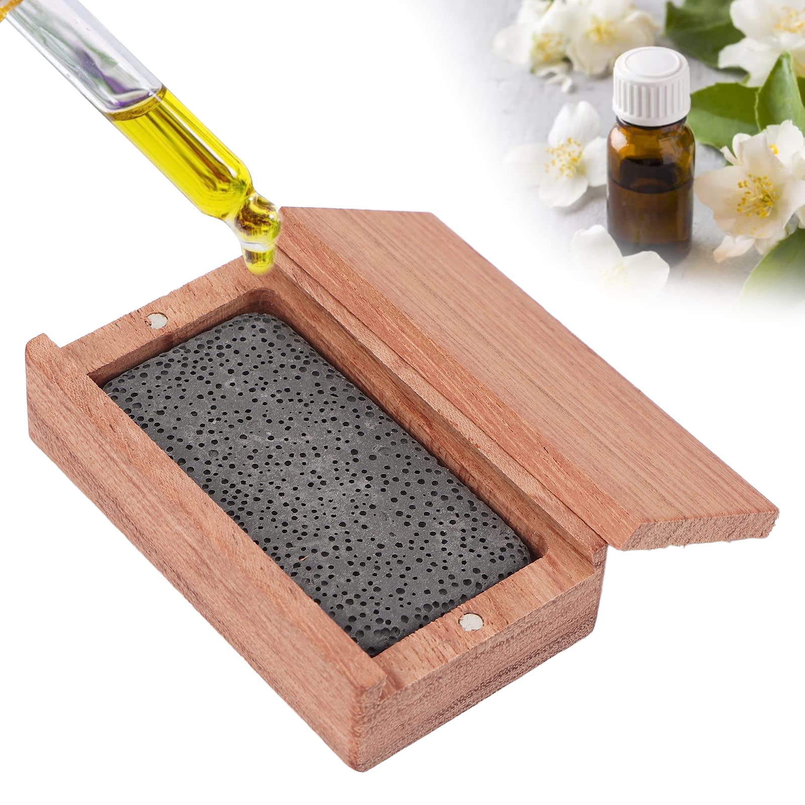 Wood Grain Portable Diffuser for Essential Oils – Wood Essential Oil Diffuser Compact Portable Aromatherapy Essential Oil Diffusers for Household Office Car