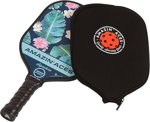 Miniatura 6 de Amazin' Aces Signature Pickleball Single Paddle - 1 USAPA-Approved Pickleball Racket with Graphite Face & Polymer Honeycomb Core, 1 Paddle Cover & 1