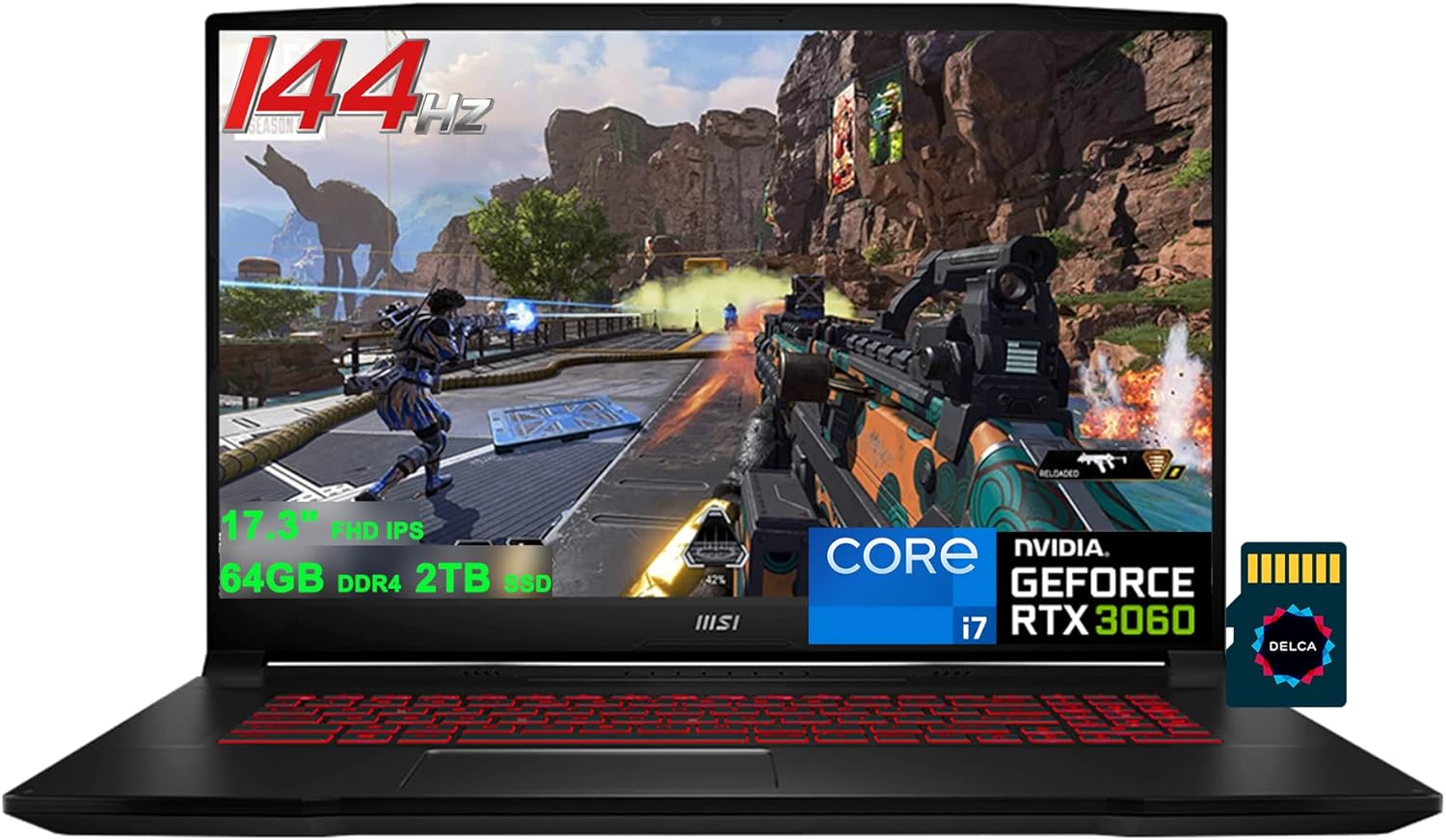 Écran LCD De Remplacement Pour MSI Katana GF76 17.3" FHD IPS 144Hz - Dalle Neuve 40 Broches