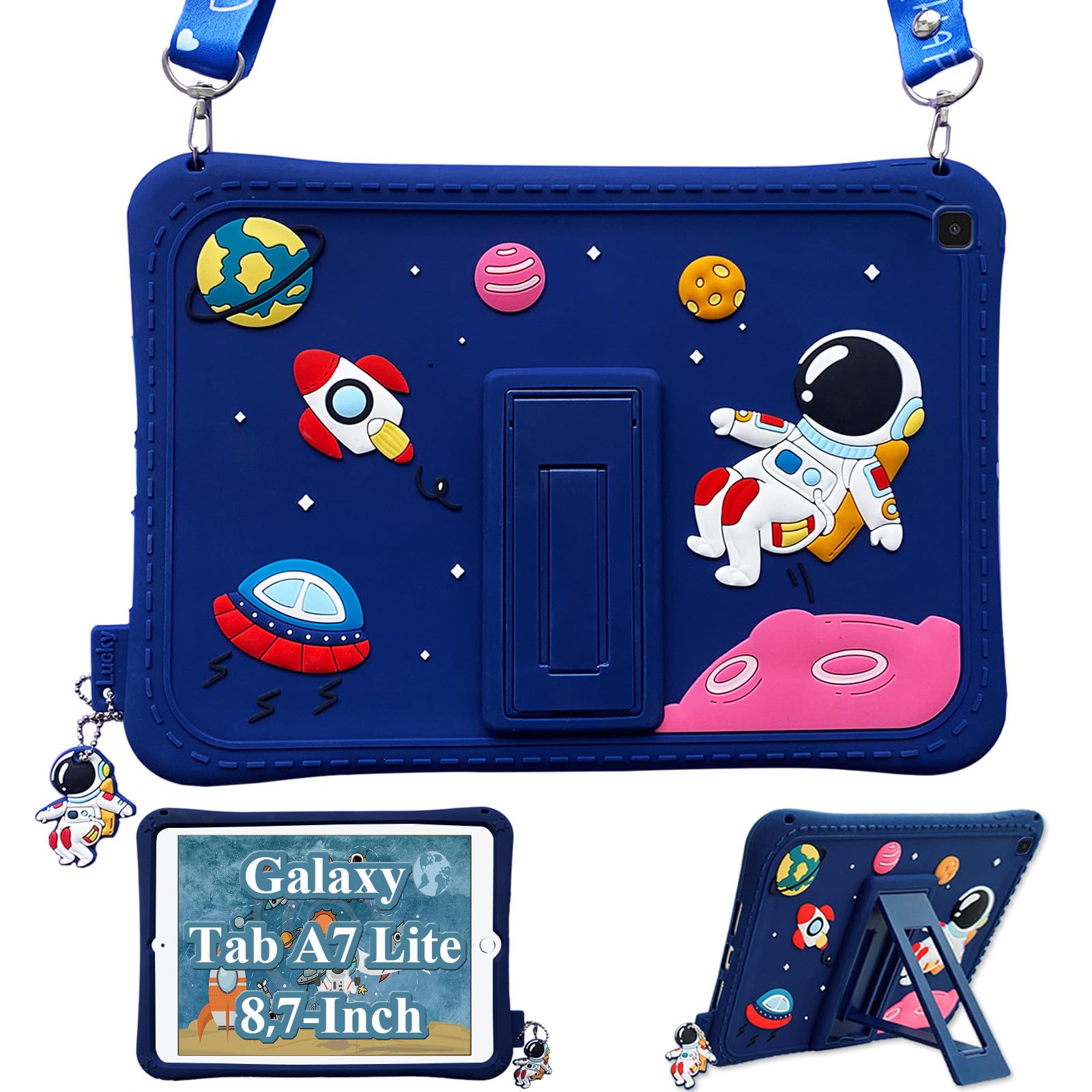 ZOOMALLKids Case for Samsung Galaxy Tab A7 Lite inch 2021  (SM-T227/T225/T220), Shockproof Protective Kids Friendly Silicon Cartoon  Cute Cover Case