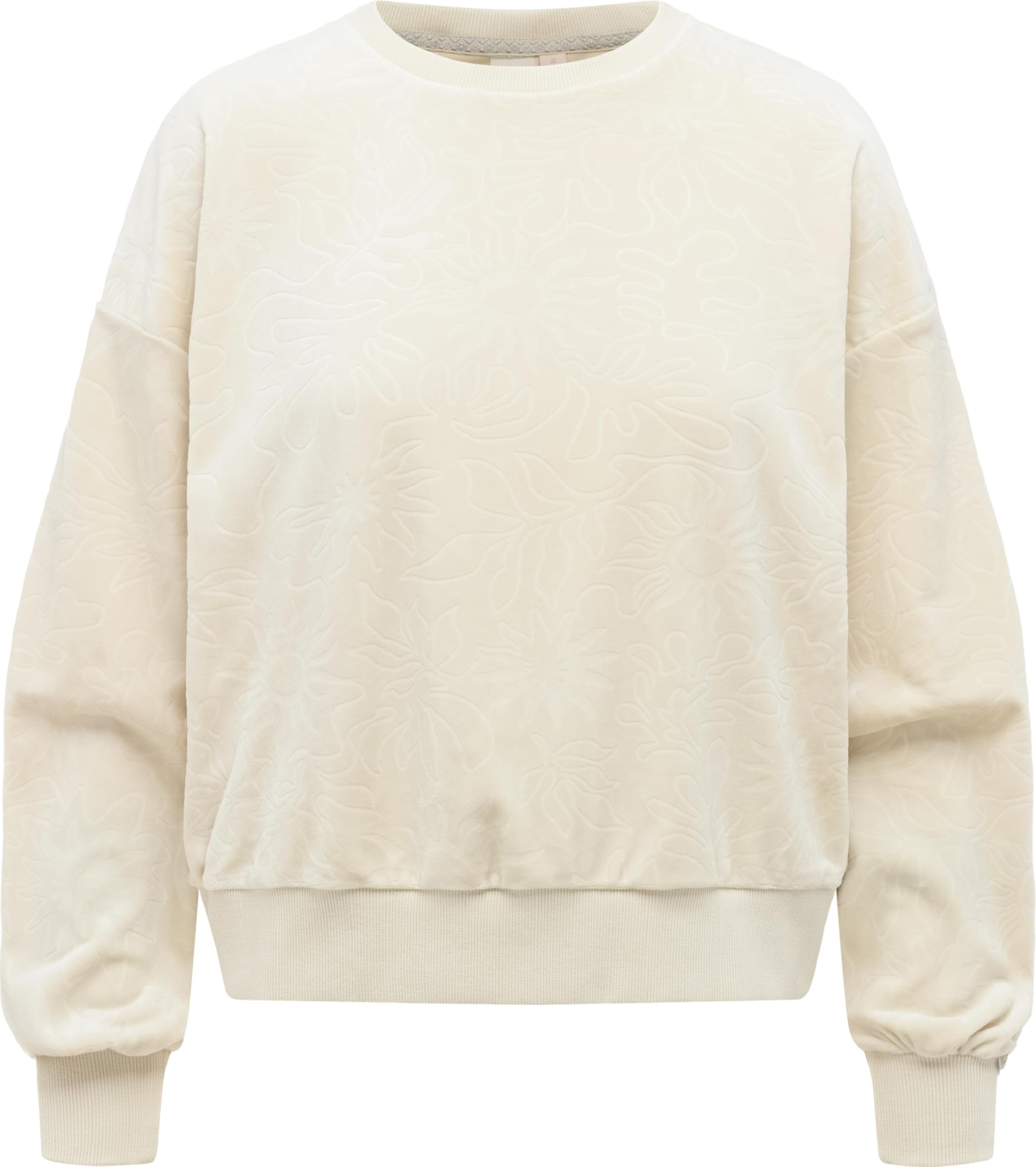 Ragwear Damska luźna bluza z kapturem oversized sweter z przytulnie miękkiego aksamitu z wytłoczonym wzorem Wuss Embossed XS-XXL