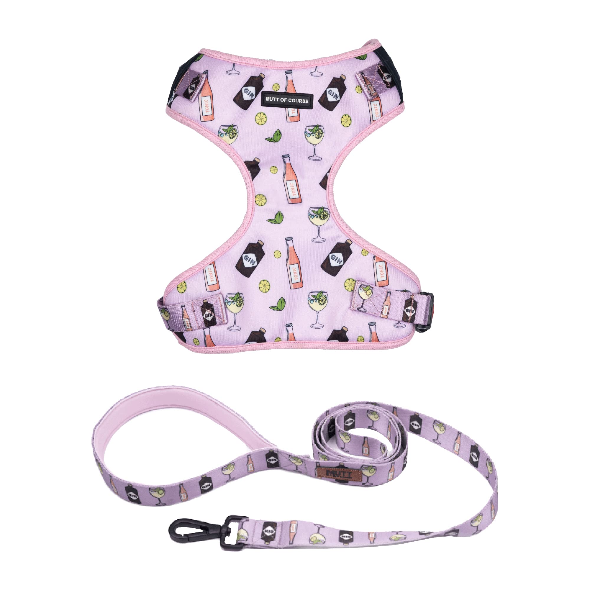 Mutt of Course Gin N Tonic Dog Harness and Leash Breathable Harness for Small Dogs Like Shih Tzu and Lhasa Apso | Safe & Secure | Washable & Dries Quickly (S) (B0C3MJ7ZGB) Amazon Price History, Amazon Price Tracker