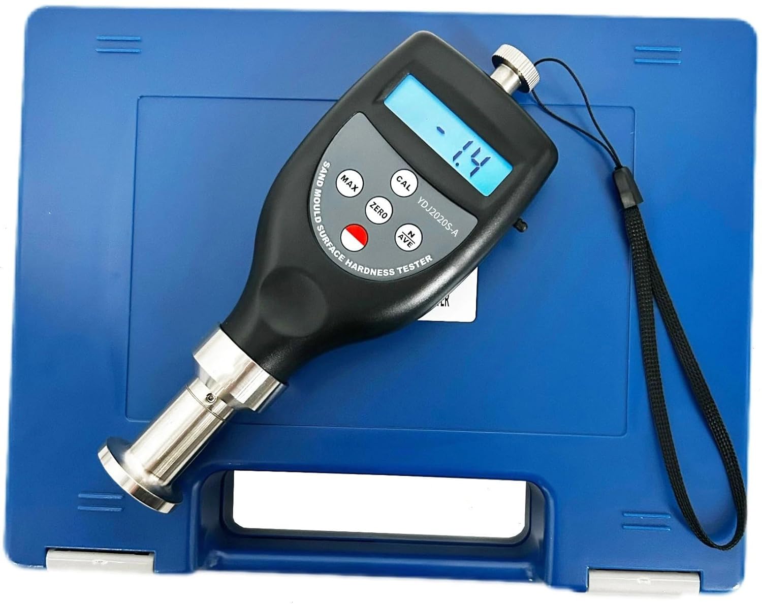 Sand Mould Surface Hardness Tester Meter Fine Sand Mould Surface Hardness Measurement with Stroke 2.50mm Display Range 0-100HA Testing Range 10-90HA Accuracy ≤±1HA Resolution 0.1HA