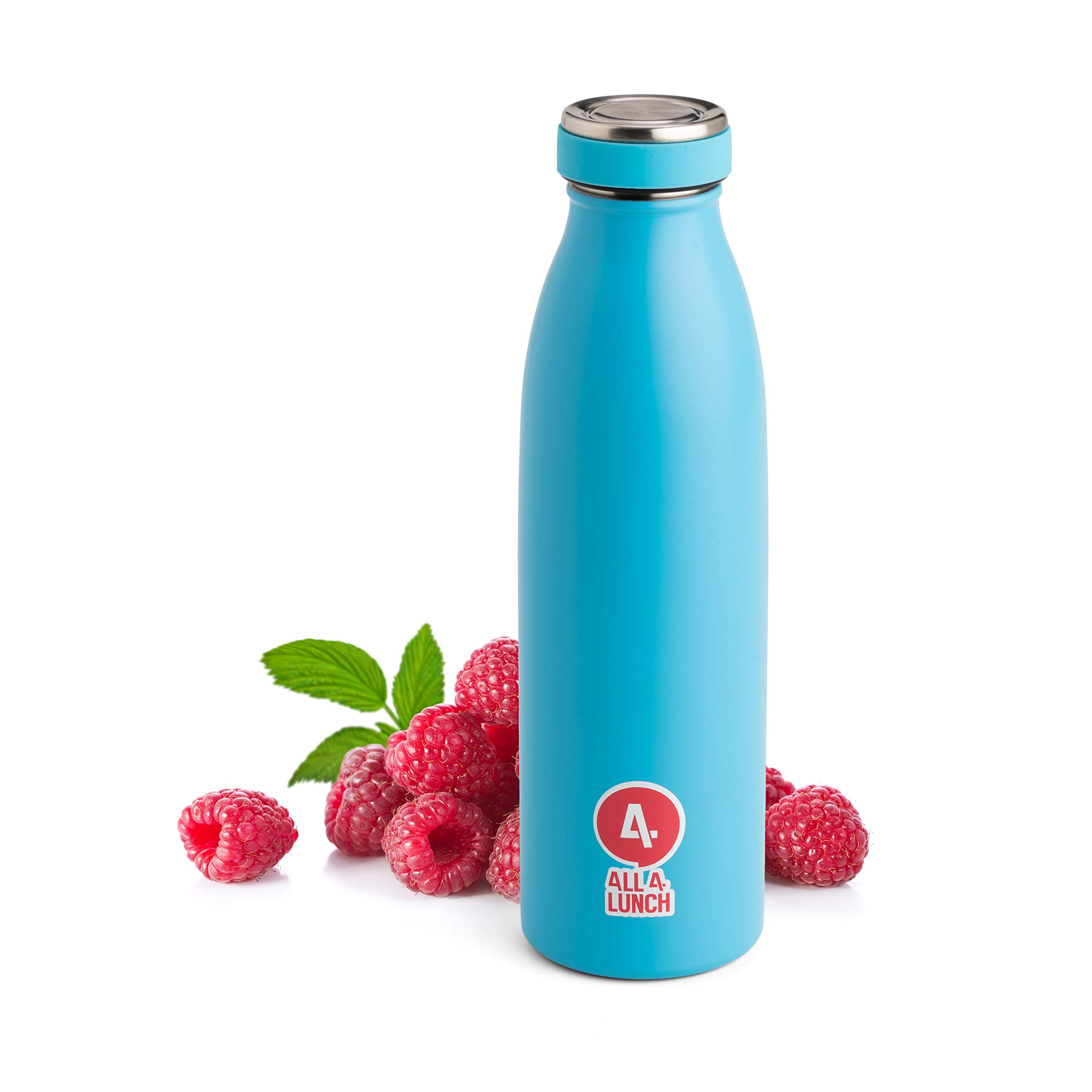 ALL4LUNCH Isolierflasche 500ml Edelstahl - Doppelwandig, Auslaufsicher, Bis Zu 20 Stunden Kalt