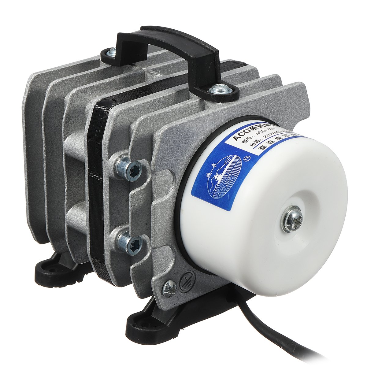 20W 220V Bomba De Aire Bomba De Aire De Oxígeno Electromagnético Hidroponía Acuario Estanque Tanque De Peces