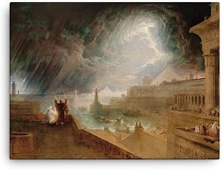 The Seventh Plague of Egypt 1823 John Martin Canvas Print Historical Biblical Wall Art Decorative Painting - 18x24 inches