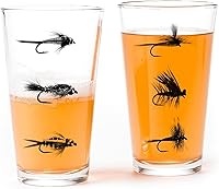 Vista 17 de Black Lantern Juego de 2 vasos de pinta con temática natural, vasos de pinta en diseños únicos para entusiastas de la cerveza artesanal, juego