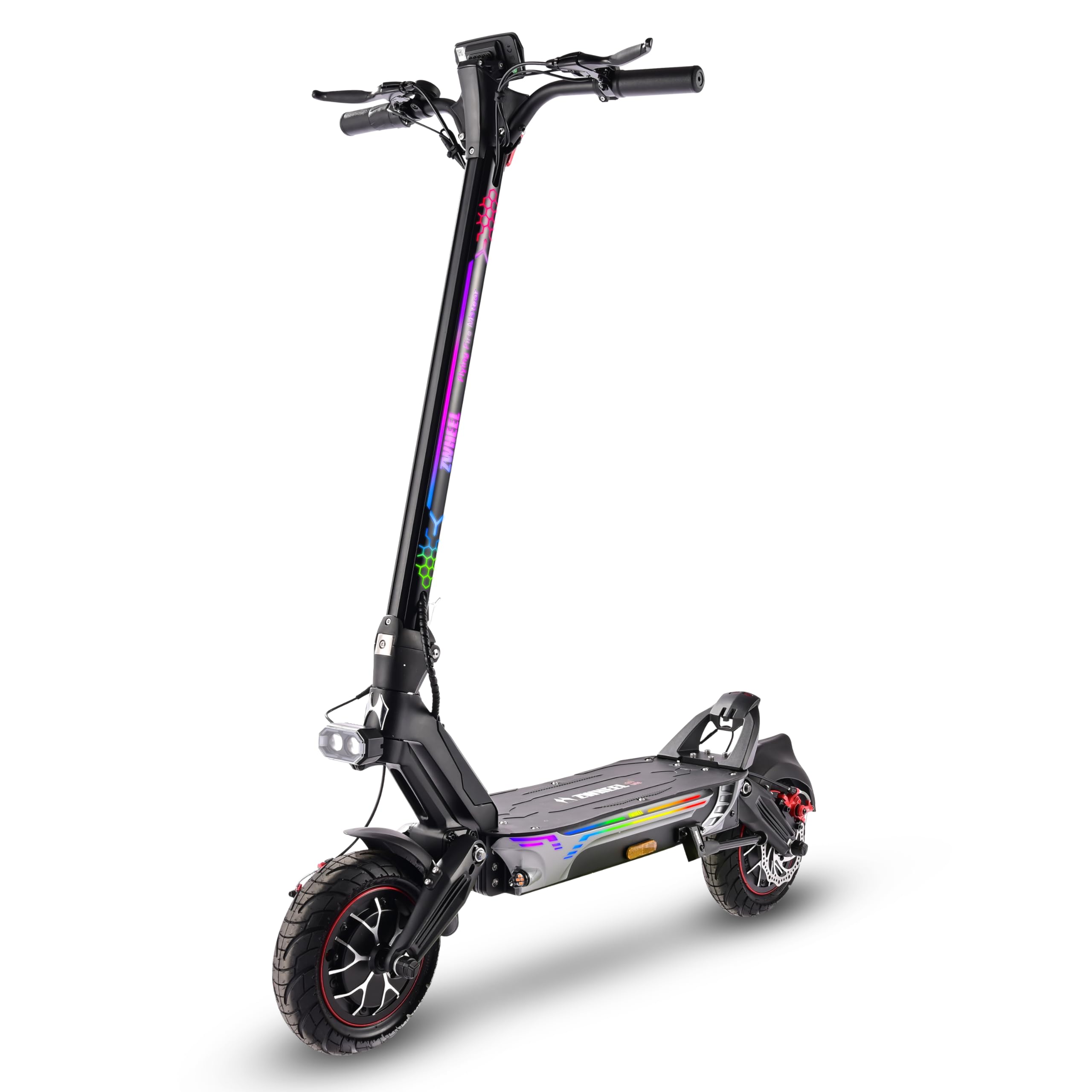 GT1 Lite Patinete Eléctrico Adulto, Patinete Doble Motor con Batería 52V 25Ah de Gran Autonomía, Neumáticos de Carretera 11", Doble Brazo Oscilante & Frenos de Disco