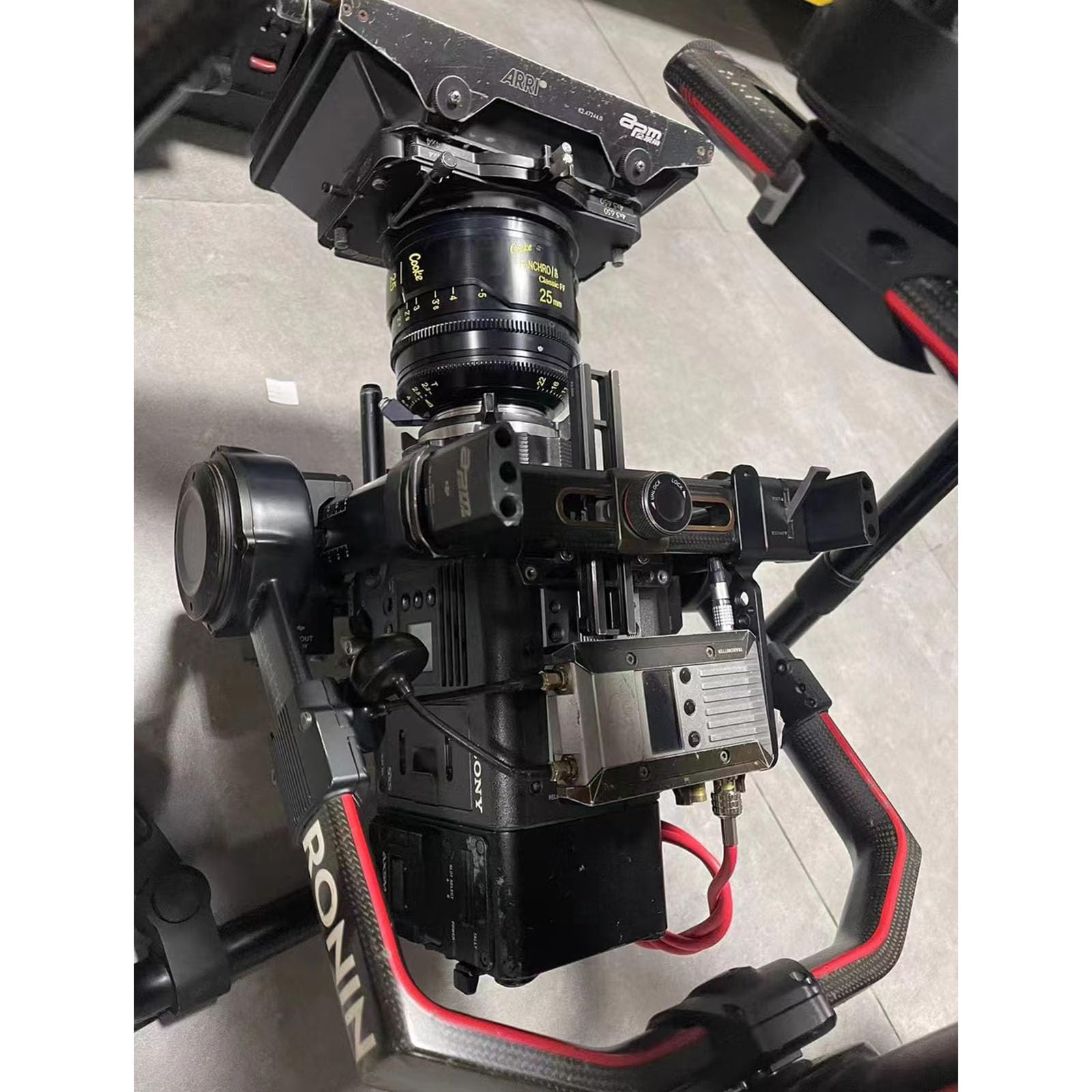 HangTon Ronin - 2 extensores de eje inclinable, bloque de extensión de brazo de jaula de 60 mm para DJI Gimbal ARRI RED Sony Panasonic Cámara superior, rosca de 3/8 a 16 tornillos M3 negro