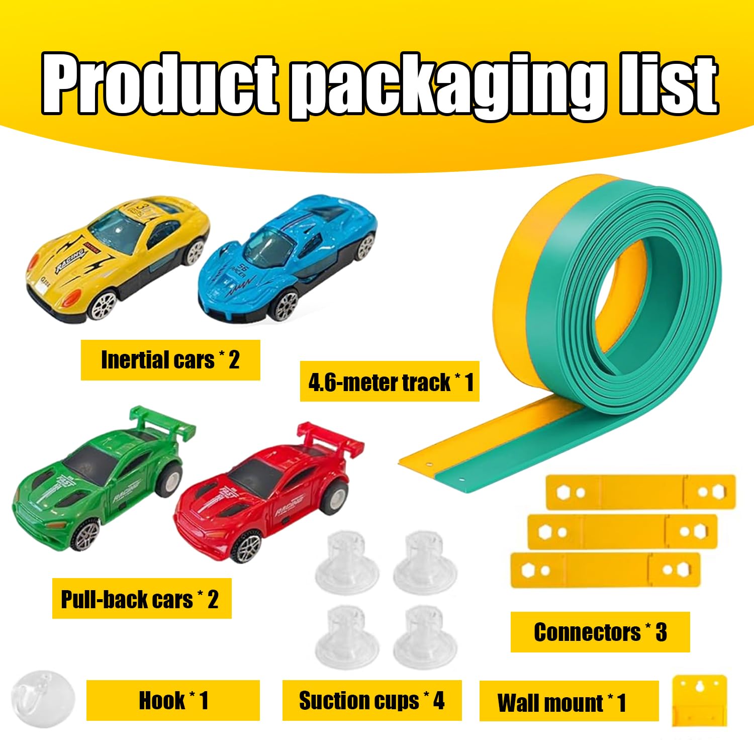 Piste Macchinine per Bambini, Pista Flessibile Macchinine, Pista Macchine Flessibile, Pista da corsa per auto, Giocattolo Piste da Corsa, Car Track, Piste Car Wheels, Regalo per Bambino e Bambine