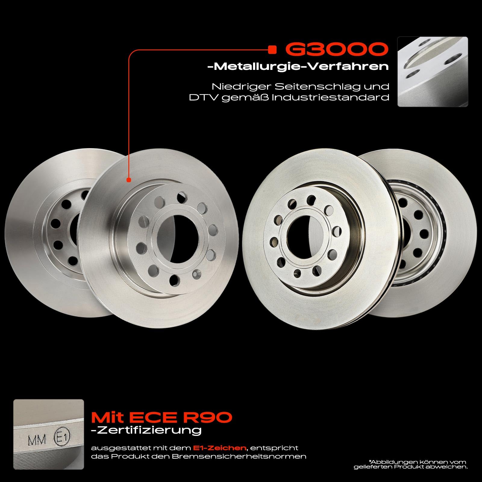 Frankberg 4 x tarcze hamulcowe + 8 x klocki hamulcowe przód tył 1E0698451 | JZW698151; Kompatybilny z Altea XL 5P5 5P8, A3 8P1, Golf Plus 521 5M1, O.c.t.a.v.i.a II 1Z3, Beetle 5C1 5C2, Golf VI 5K1