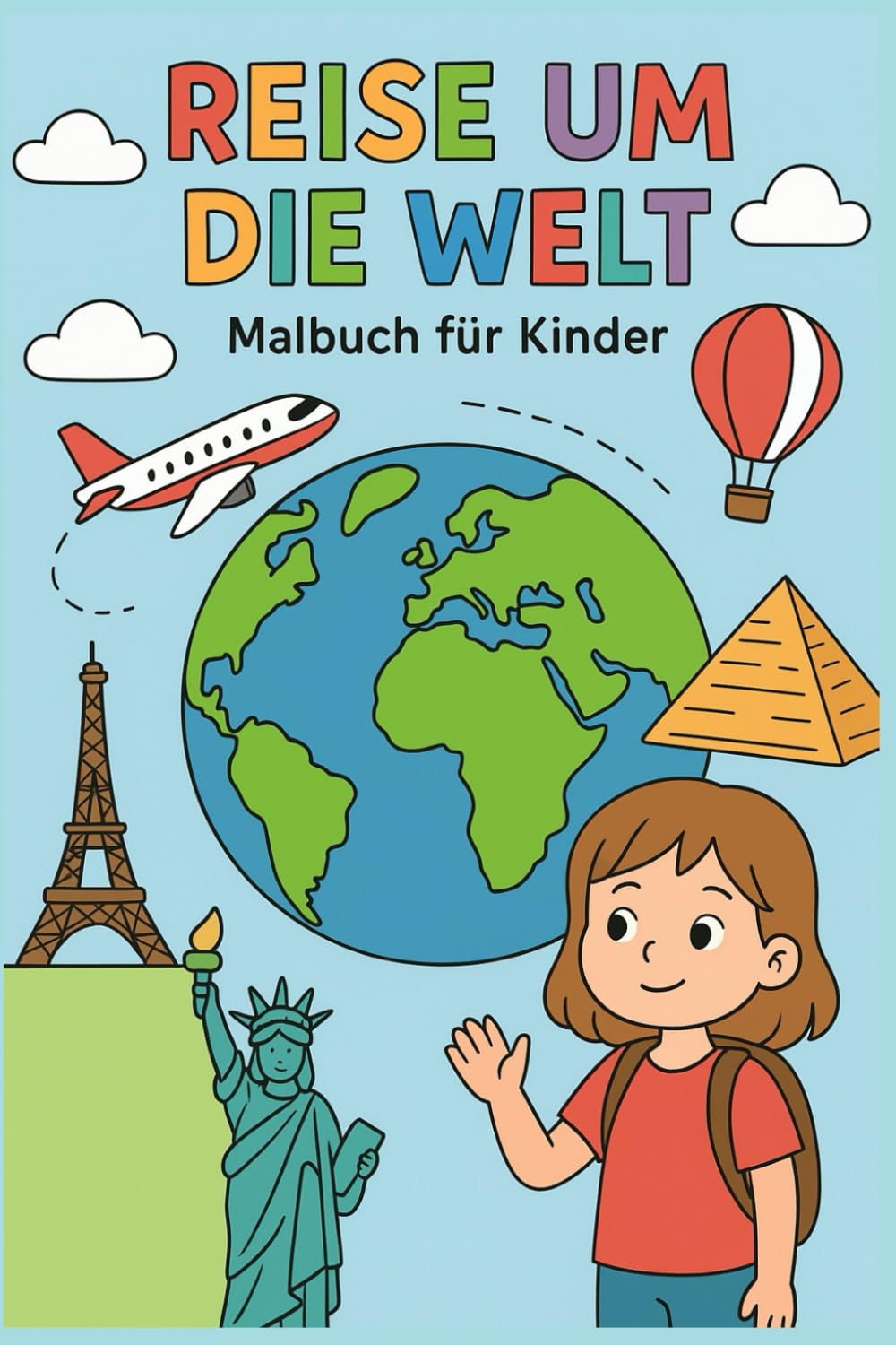 Reise um die Welt: Malbuch für Kinder