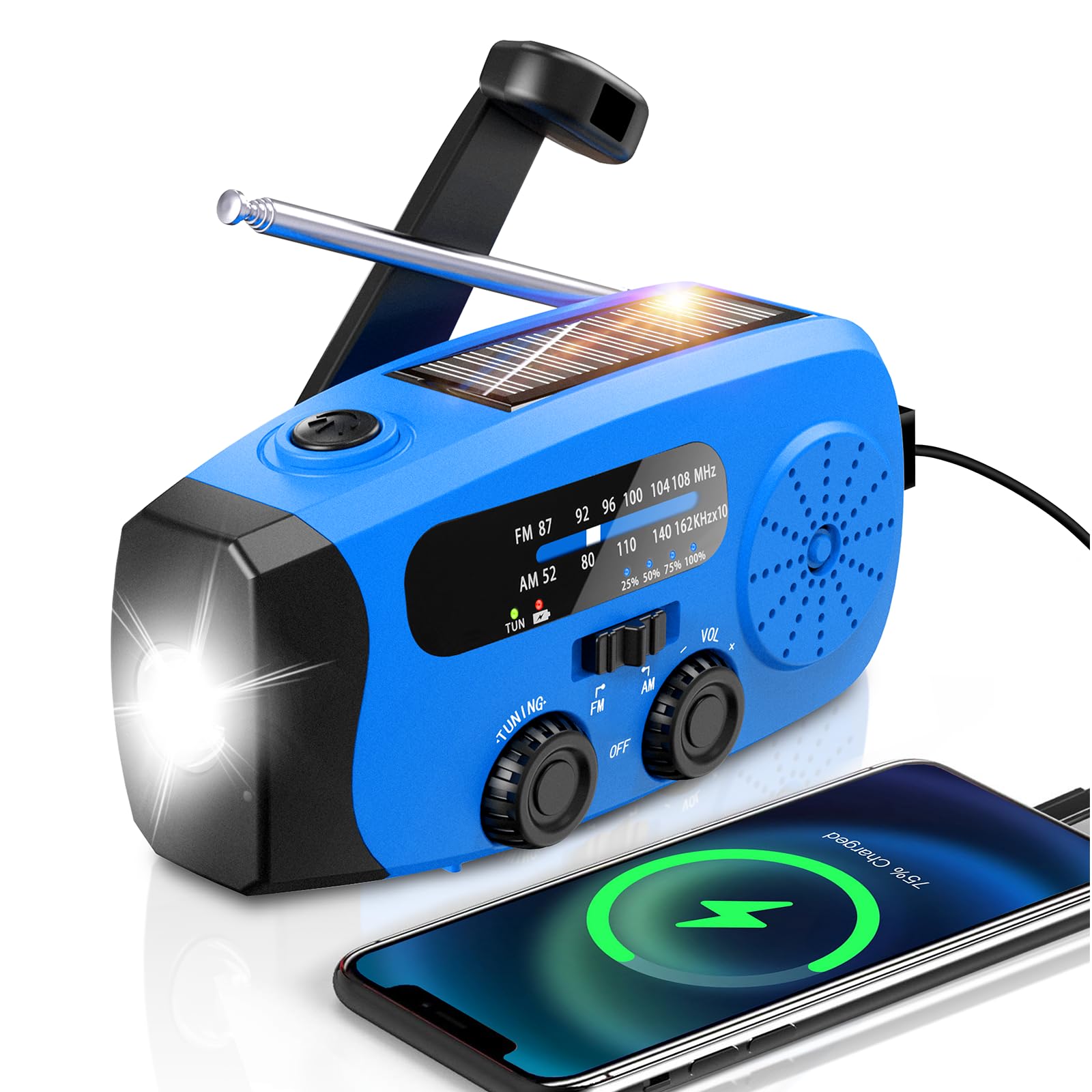 Kurbelradio Notfall Weltempfänger