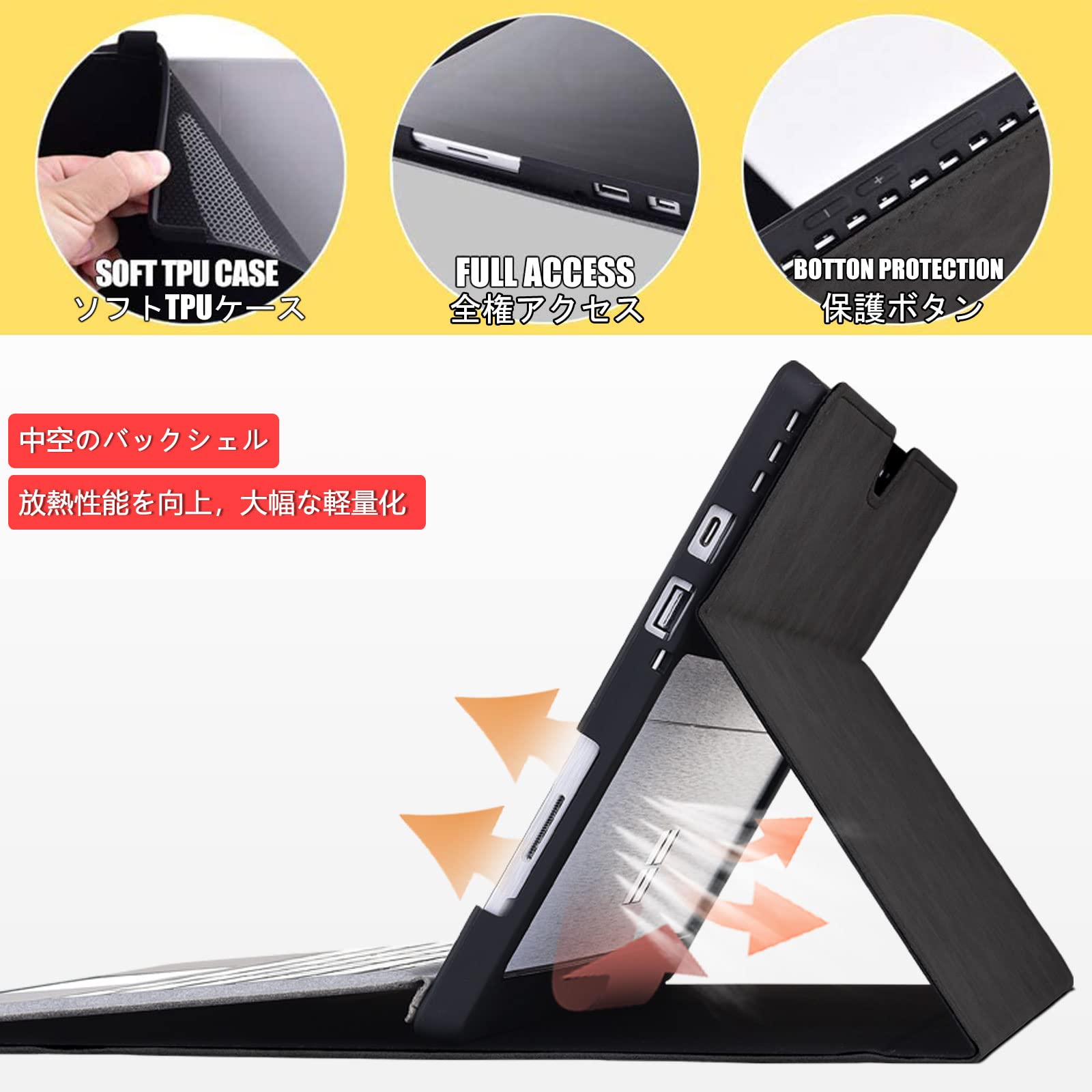 Amazon.co.jp: xisiciao 保護 ケース サーフェス用 プロ 7 / 7+/6 / 5