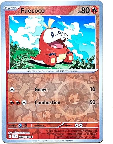 Pokemon - Fuecoco 036198 - Escarlata y violeta - Tarjeta Holo Pokemon reversa disponible en Yaxa Mexico