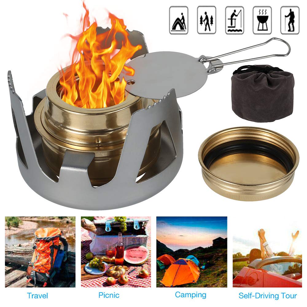 Cabilock Mini Alkoholbrenner Aus Kupfer – Tragbarer Spiritusbrenner Für Camping, Outdoor & Picknick