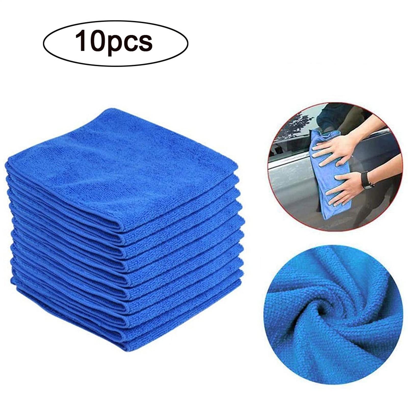 asciugamano asciutto 10 pezzi asciugamano in microfibra per lavaggio auto extra morbido panno per asciugatura per pulizia auto panno per la cura dell'auto dettaglio asciugamano per lavaggio auto (Co