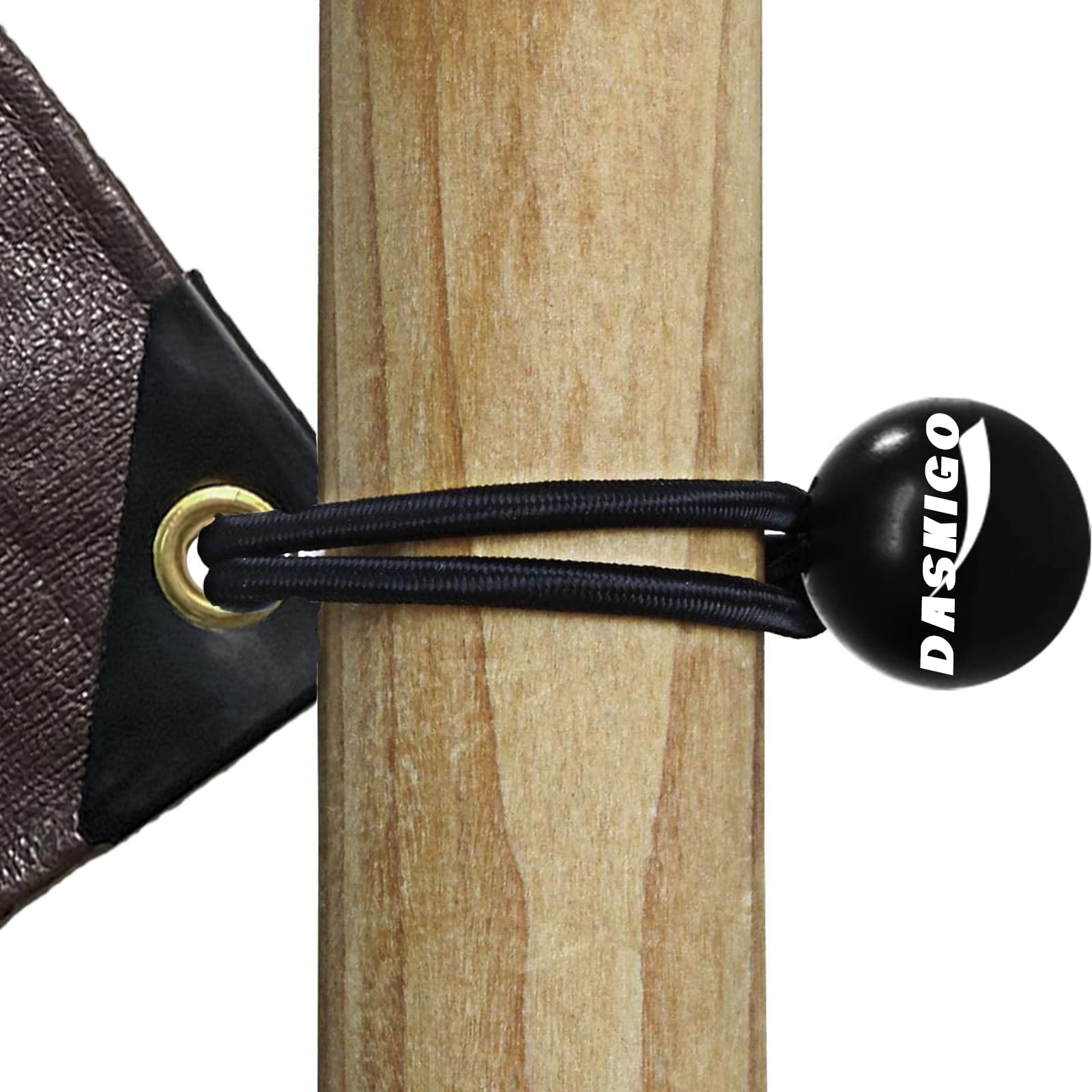 Bâche de protection imperméable 4 x 4 m 200 g/m² Marron