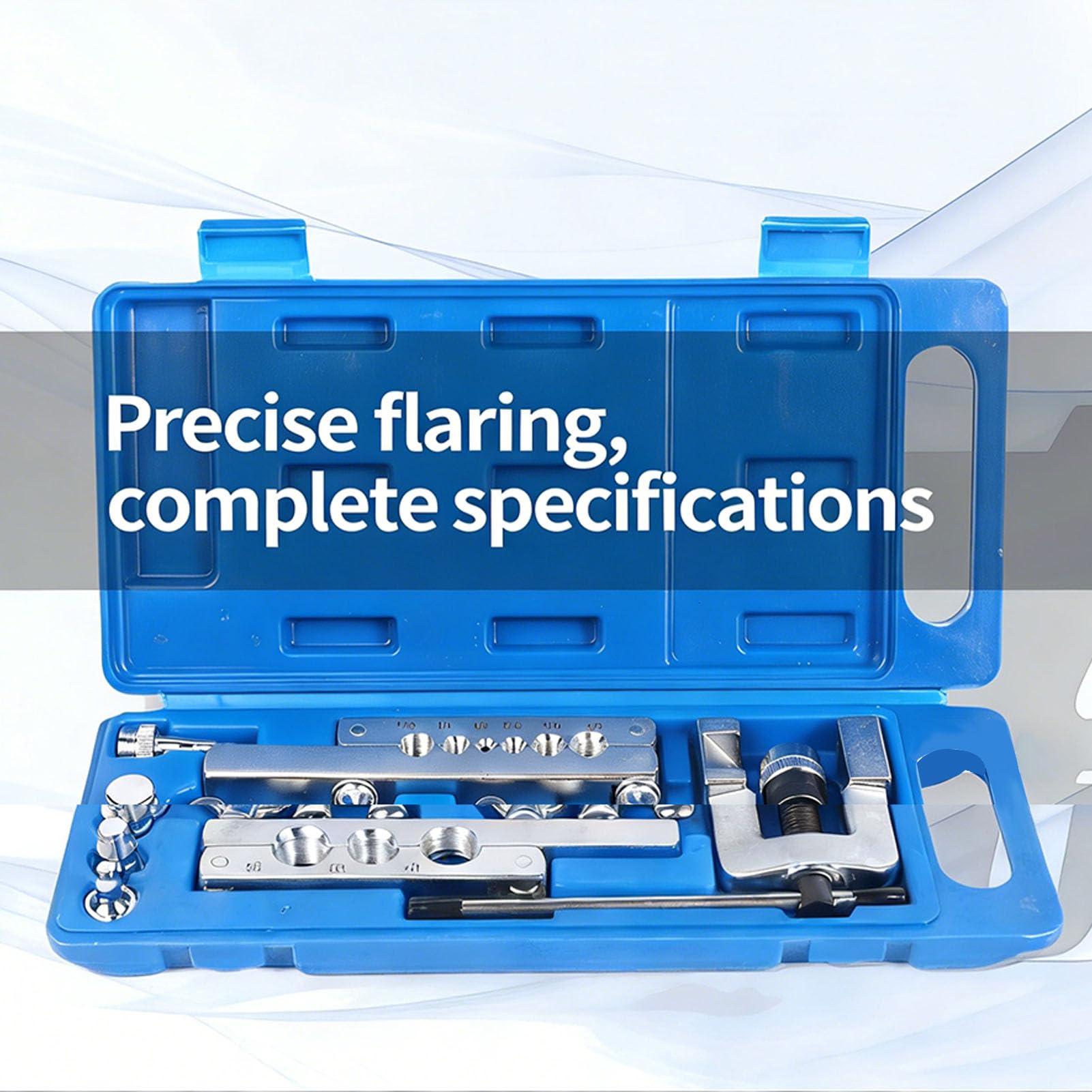 Luocute Kit de Herramientas de Abocardado, Herramienta de Abocardado de Línea de Freno de Metal Multifuncional con Escariador y Cortador para Instalación y Reparación de Tuberías (89153)